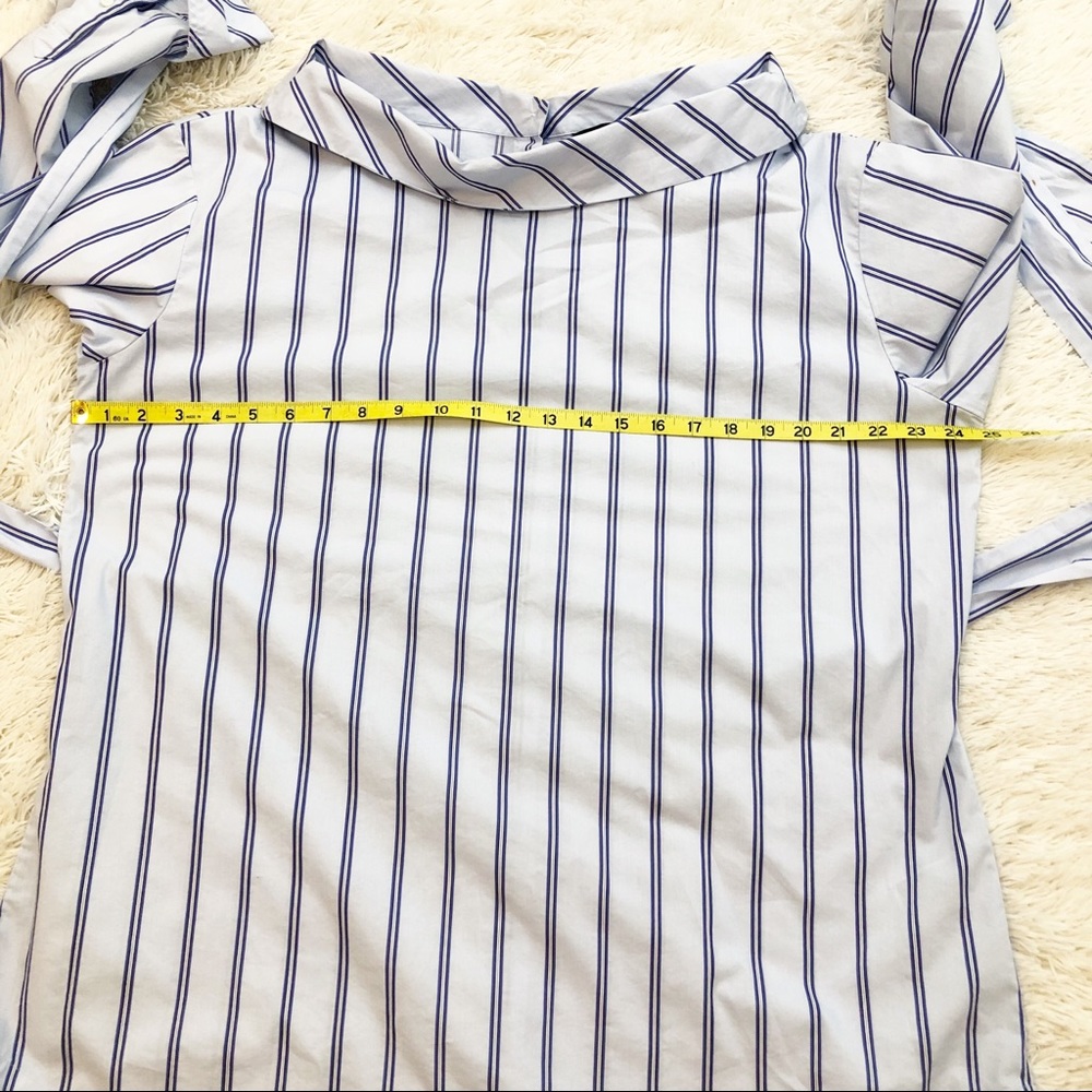 Banana Republic Striped Blouse W/ Sash tie - Picture 6 of 6